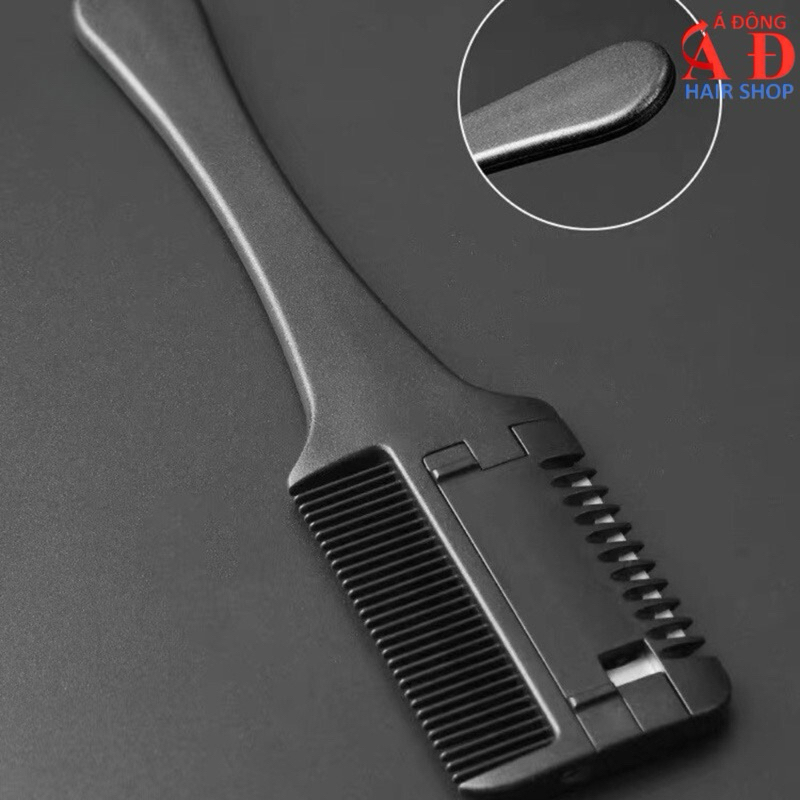 LƯỢC CHẢI CHUỐT TÓC CÓ LƯỠI DAO LAM CHUYÊN NGHIỆP SALON ADS MÀU ĐEN