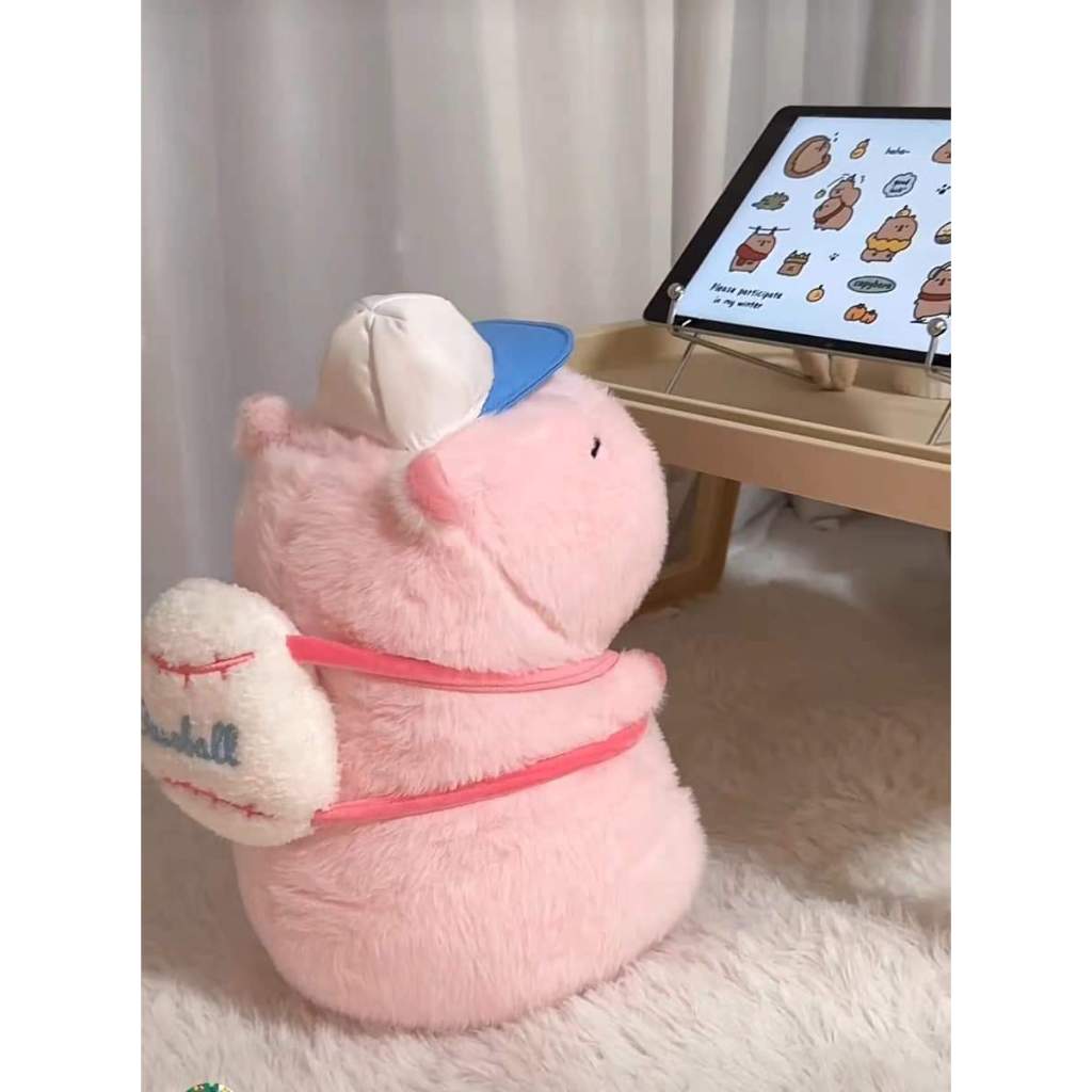Gấu Bông Capybara Màu Hồng Cappybara Hồng Dễ Thương Capybara Mầu Hồng Cao Cấp Chất Liệu Vải Lông Mềm Mại
