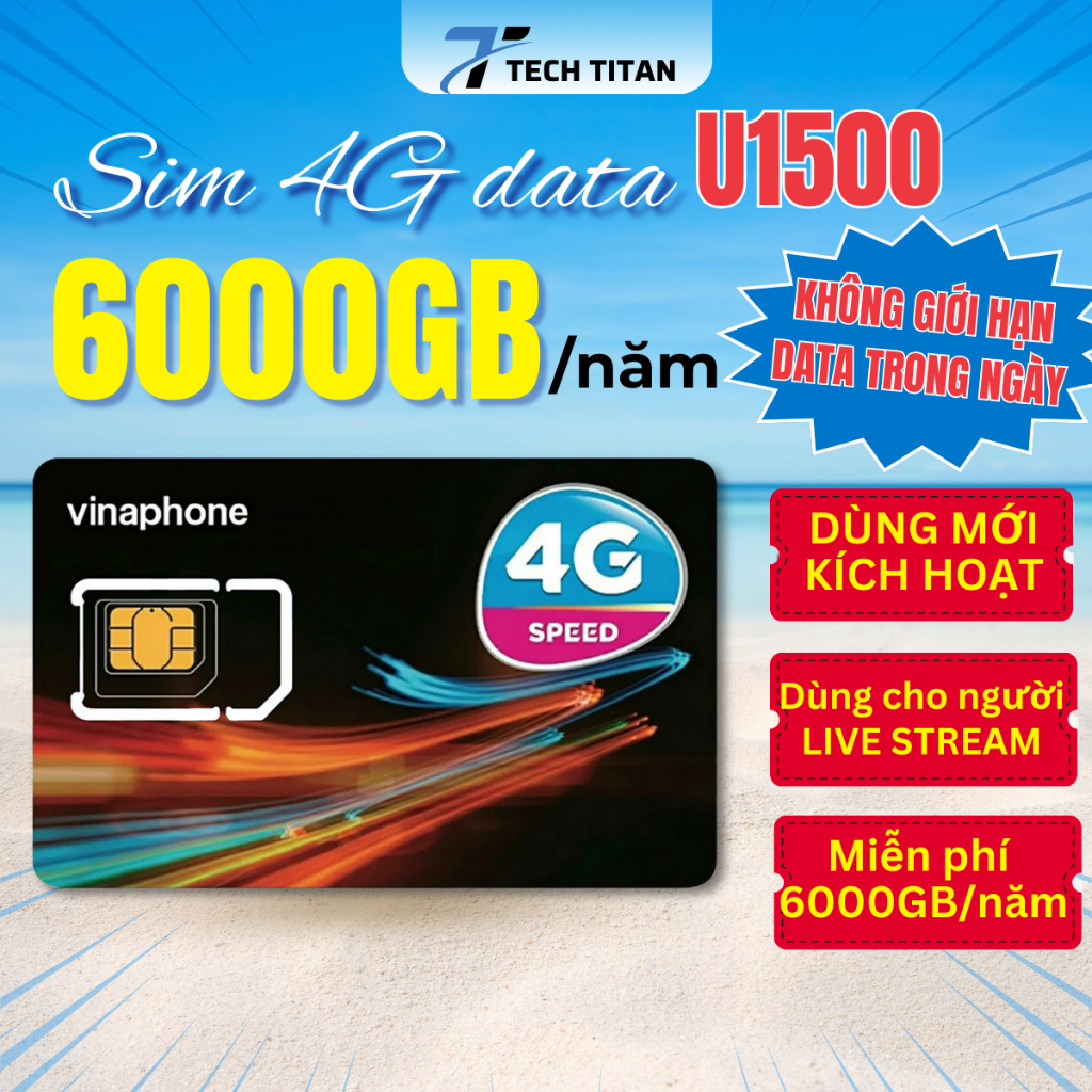 [KÍCH HOẠT MỚI] Sim 4G Vinaphone U1500 VIP Maxdata Không Giới Hạn Ngày ...