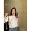 Áo Thun Babytee In Trái Tim Kèm khăn 2 Màu Basic. Áo thun Nữ Cổ Tròn Chất Cotton Tay Ngắn