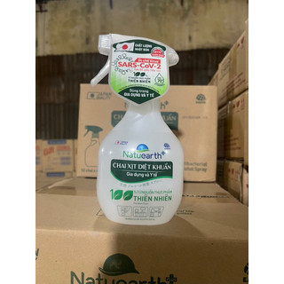 Combo 03 Chai Xịt khuẩn Natuearth 410ml Plus Dành cho vật dụng trong gia đình và diệt khuẩn trên da tay