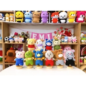 Móc khóa thú bông len size L55 handmade - Móc Khoá len handmade - Móc khoá Diy