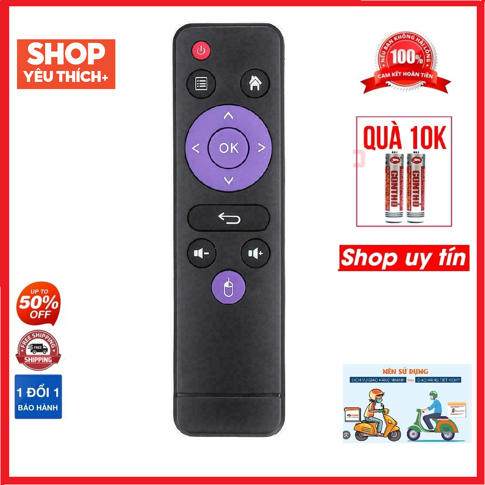 Điều khiển remote từ xa dùng cho đầu box H96 RK3318 box Allwinner H603 ...