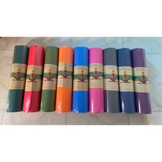 Thảm tập yoga, Thảm chất liệu TPE dày tập 8mm 1 lớp định tuyến đúc nguyên khối