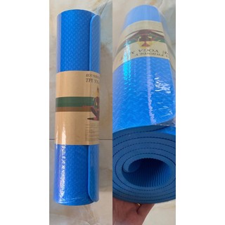 Thảm tập yoga,Thảm tập chất liệu TPE 1 lớp dày 8mm không định tuyến đúc nguyên khối chống trơn trượt