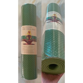 Thảm tập yoga,Thảm tập chất liệu TPE 1 lớp dày 8mm không định tuyến đúc nguyên khối chống trơn trượt