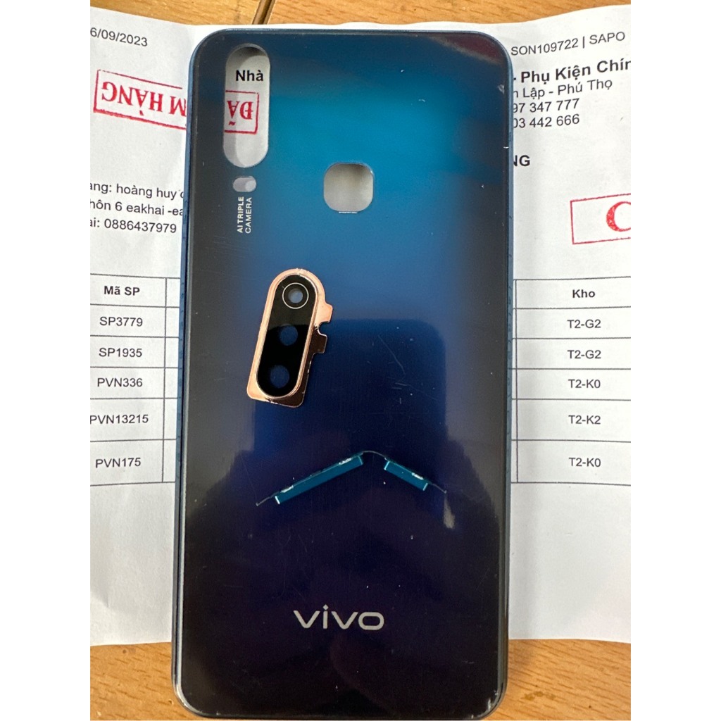 vỏ/lưng vivo y15/y17/y12/u10