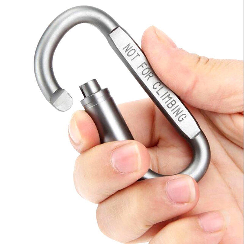 Ảnh Móc Khóa Đi Phượt Cao Cấp Móc Chữ D Leo Núi Chất Liệu Hợp Kim Nhôm Chắc Chắn YESURE ( Màu ngẫu nhiên ) 3