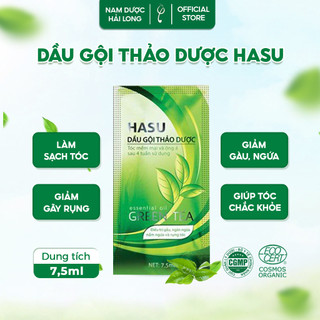 [CHÍNH HÃNG] Dầu gội thảo dược Hasu gói 7,5ml giúp sạch gàu, mượt tóc, kích thích mọc tóc