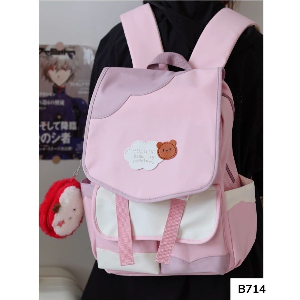 Balo đi học phối màu pastel dễ thương phong cách hàn quốc B714 gaga store