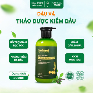 Dầu xả thảo dược Mei Mei kiềm dầu: sả, chanh, gừng, hà thủ ô 500ml