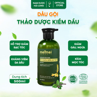Dầu gội thảo dược Mei Mei kiềm dầu: sả, chanh, gừng, hà thủ ô 500ml