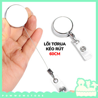 [Sẵn VN] Lõi Tơrua Vật Liệu Sắc Kéo Rút 60cm Sử Dụng Móc Vào Bao Đựng Thẻ Hoặc Móc Khoá Phong Cách Phẳng Bóng Kim Loại