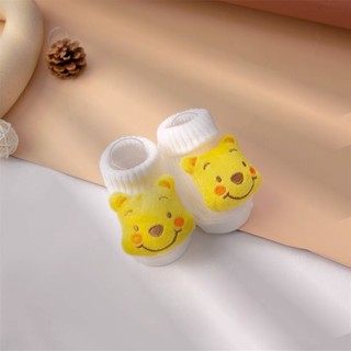 Tất vớ cổ cao gắn thú dễ thương cho trẻ sơ sinh 3-10kg. Phụ kiện trẻ em quảng châu. Dino Kids