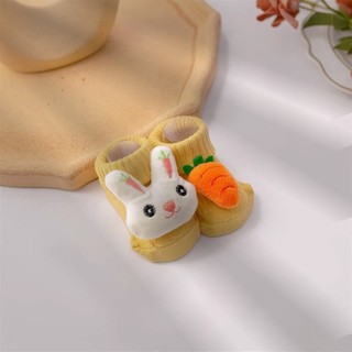 Tất vớ cổ cao gắn thú dễ thương cho trẻ sơ sinh 3-10kg. Phụ kiện trẻ em quảng châu. Dino Kids