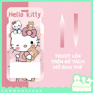 [Sẵn VN] Bao Đựng Thẻ Nhân Viên Dọc Nhựa ABS Phong Cách Nhân Vật Hoạt Hình Đáng Yêu Sanrio Hello K