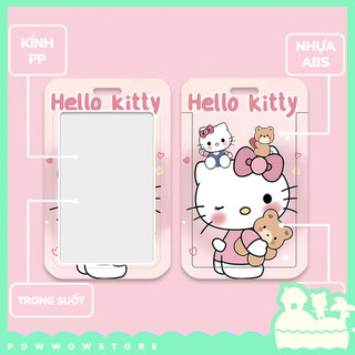 [Sẵn VN] Bao Đựng Thẻ Nhân Viên Dọc Nhựa ABS Phong Cách Nhân Vật Hoạt Hình Đáng Yêu Sanrio Hello K