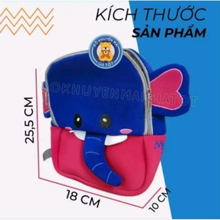 Balo cho bé mầm non, cặp cho trẻ em từ 1-5 tuổi chất liệu an toàn cho bé