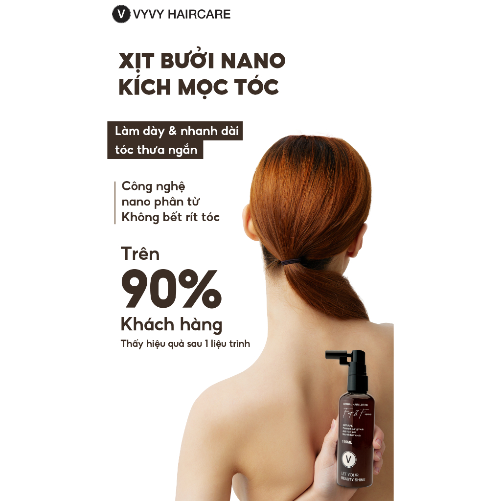 Ảnh Xịt bưởi Nano kích mọc tóc nhanh dài làm dày và giảm rụng tóc [QTFS]Vyvyhaircare  115ml V 2