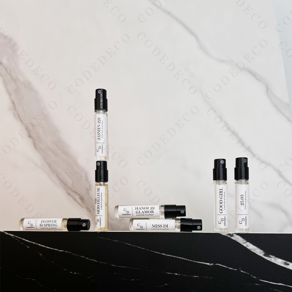 [TẶNG MÙI NGẪU NHIÊN] Tinh dầu nước Hoa CODEDECO Vial Dùng Thử 2.5ml Dạng Xịt, Tiết Kiệm, Tiện Lợi | BigBuy360 - bigbuy360.vn