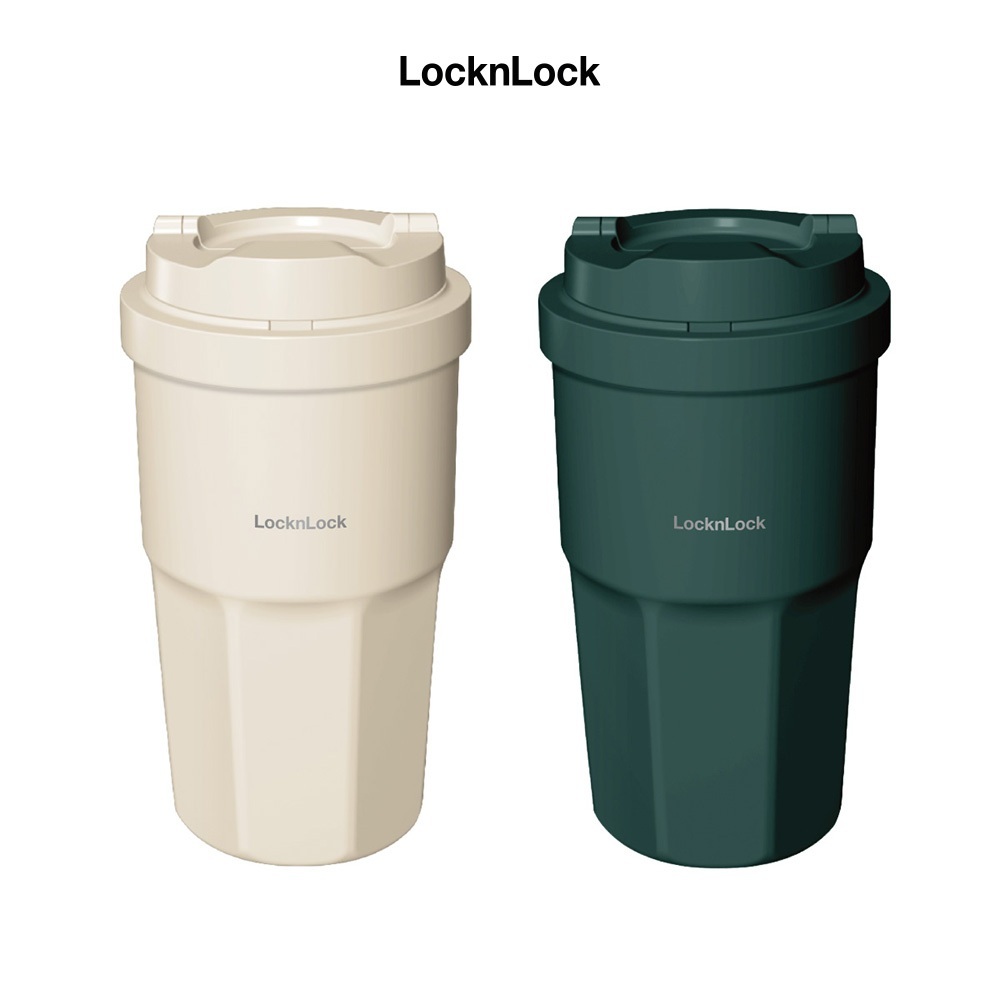 Ly giữ nhiệt LocknLock Vacuum Coffee Tumbler 460ml LHC3329 Xanh, Inox 316L, sơn tĩnh điện  - K-MALL