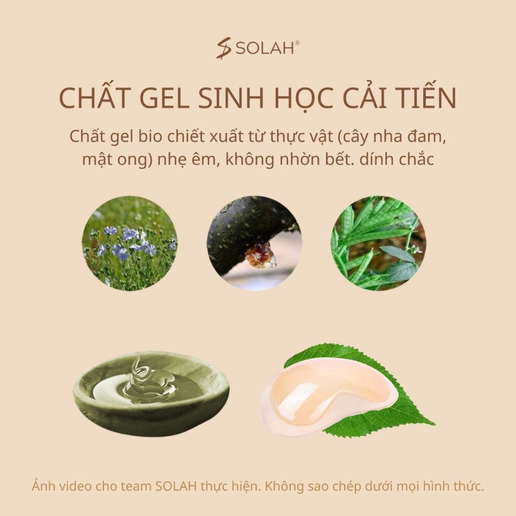 Miếng Dán Độn Ngực Có Gel 2 Mặt SOLAH Bikini Tam Giác Hạt Đậu Áo Váy Đi Tiệc Chơi Hở Lưng PK04