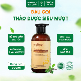 Dầu gội thảo dược Mei Mei siêu mượt: hương nhu, gừng, bồ kết 500ml