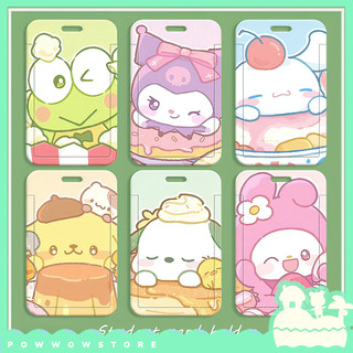 [Sẵn VN] Bao Đựng Thẻ Nhân Viên Dọc Nhựa ABS Phong Cách Nhân Vật Hoạt Hình Sanrio Đáng Yêu Cute Tea Break