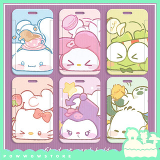 [Sẵn VN] Bao Đựng Thẻ Nhân Viên Dọc Nhựa ABS Phong Cách Nhân Vật Hoạt Hình Sanrio Đáng Yêu Cute Tea Break