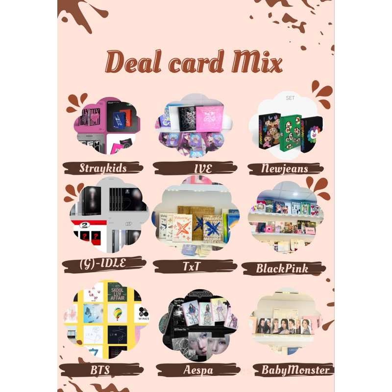 Deal card mix các nhóm IVE BlackPink EXO Aespa BTS… | Shopee Việt Nam