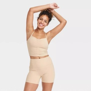 Áo tập gym, yoga dáng croptop dây đan, sẵn đệm ngực có áo tập bigsize hàng VNXK của ALL IN MOTION