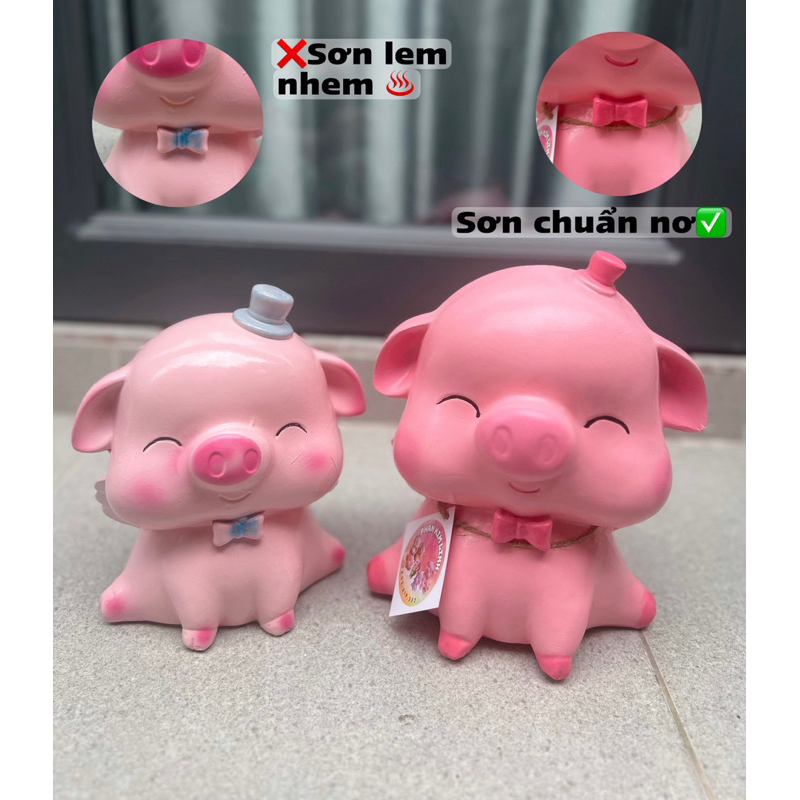 Heo đất thiên thần tài lộc  size đại 29x40