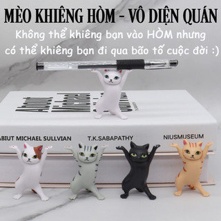 Mèo Khiêng Hòm Set 5 Mô Hình Mèo Nhỏ Cute Decor Bàn Học Xả Stress - Làm Tiểu Cảnh - Đồ Chơi Ô Tô