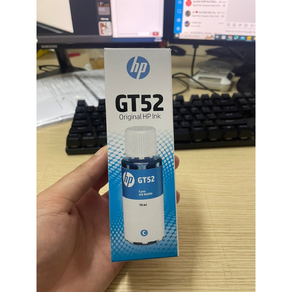 Bộ 4 màu mực GT52 dành cho máy in màu HP Ink Tank 115, HP Ink Tank 315, HP Ink Tank 415