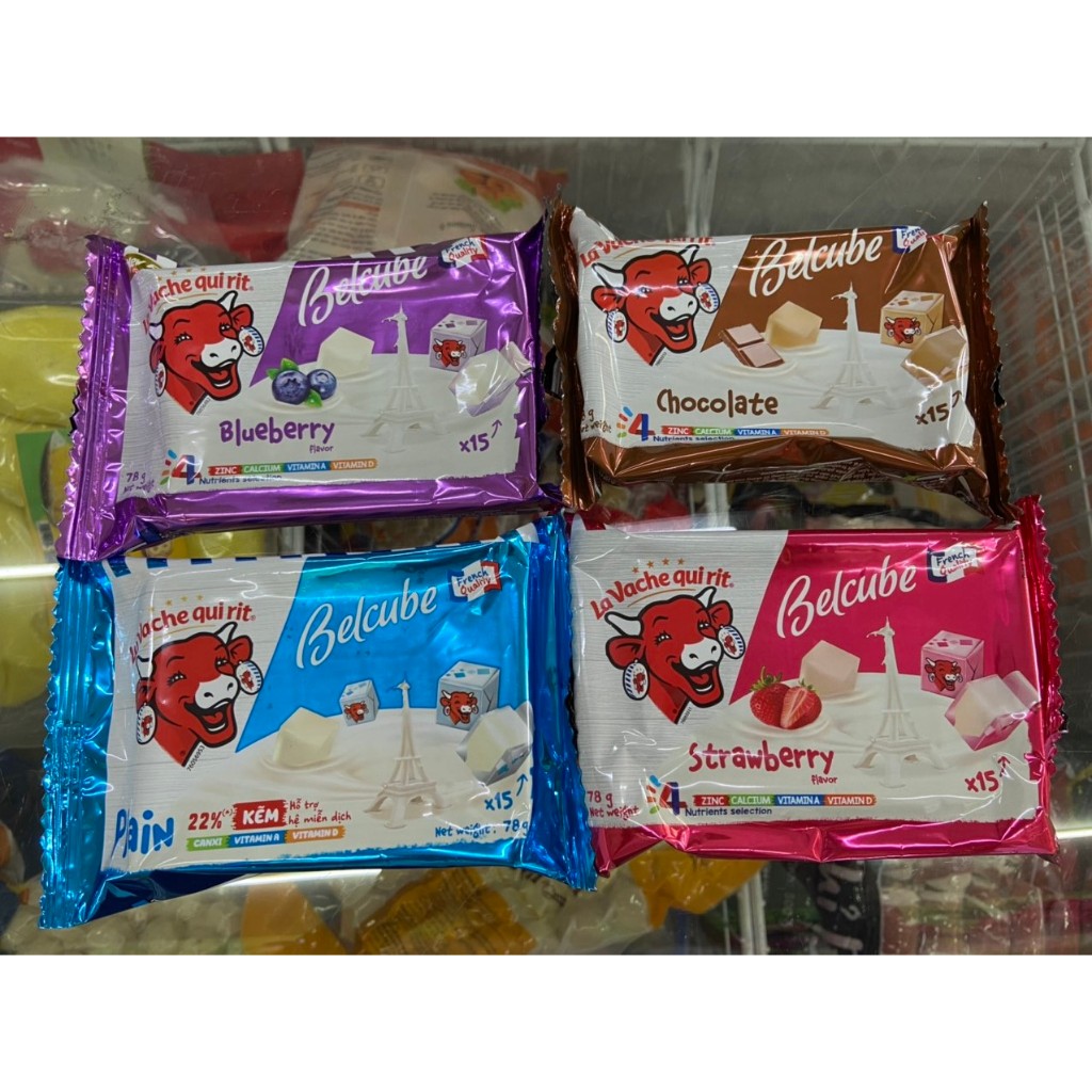 Phô mai vuông belcube ngọt 4 vị 78g | Shopee Việt Nam