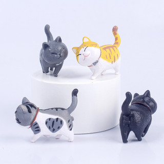 Mèo Đi Bộ Set Mô Hình 9 Mèo Nhỏ Cute Decor Bàn Học Xả Stress - Làm Tiểu Cảnh - Đồ Chơi Ô Tô