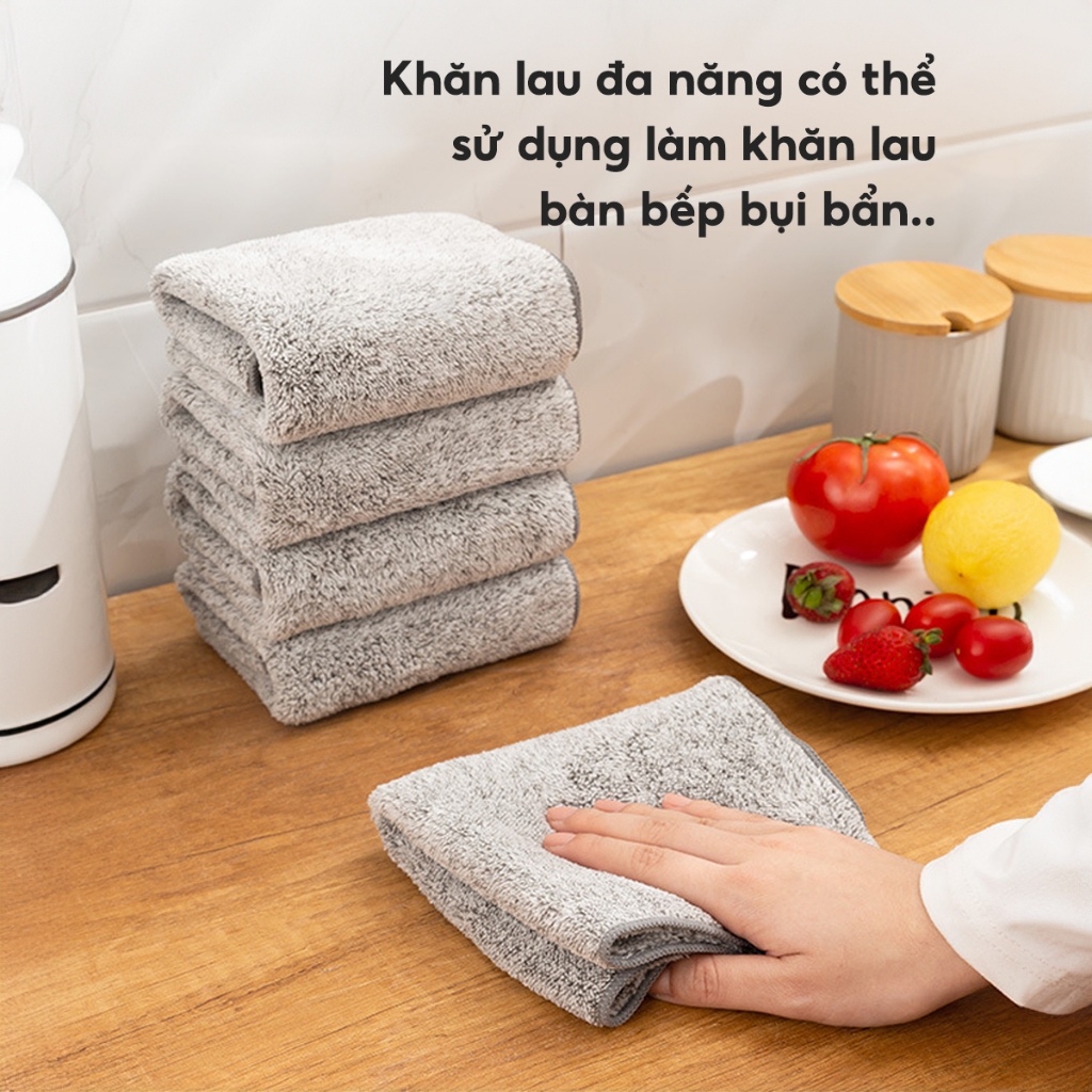 Khăn Tiêu Chuẩn - khăn lau bếp than tre