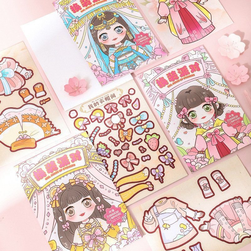 Đồ Chơi Dán Hình Thay Trang Phục Hoàn Châu Cách Cách, Sticker Công Chúa ...