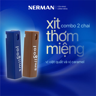 Xịt thơm miệng Spray & Kiss Nerman vị kẹo hoa quả bạc hà the mát cho nam nữ chai 10ml