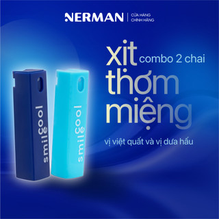 Xịt thơm miệng Spray & Kiss Nerman vị kẹo hoa quả bạc hà the mát cho nam nữ chai 10ml