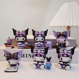 SET 6 MÔ HÌNH KUROMI MÀU HỒNG VÀ TÍM