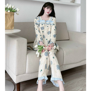 Bộ Bầu - Bộ Sau Sinh - BỘ DÀI ĐŨI LANH CỔ VUÔNG REN HÌNH - 5 Màu,Áo Có Khóa Kéo & Quần Có Chun Chỉnh [ MIỄN SHIP ]