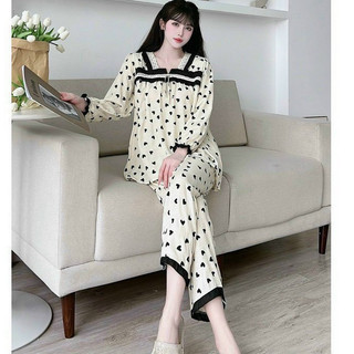 Bộ Bầu - Bộ Sau Sinh - BỘ DÀI ĐŨI LANH CỔ VUÔNG REN HÌNH - 5 Màu,Áo Có Khóa Kéo & Quần Có Chun Chỉnh [ MIỄN SHIP ]