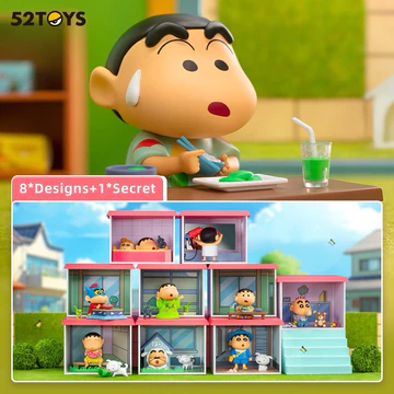 (Lẻ 1box) 52TOYS hộp blind box cu shin cậu bé bút chì Shinchan Life in Kasukabe Blind Box Nguyễn gia group cao đạt q5