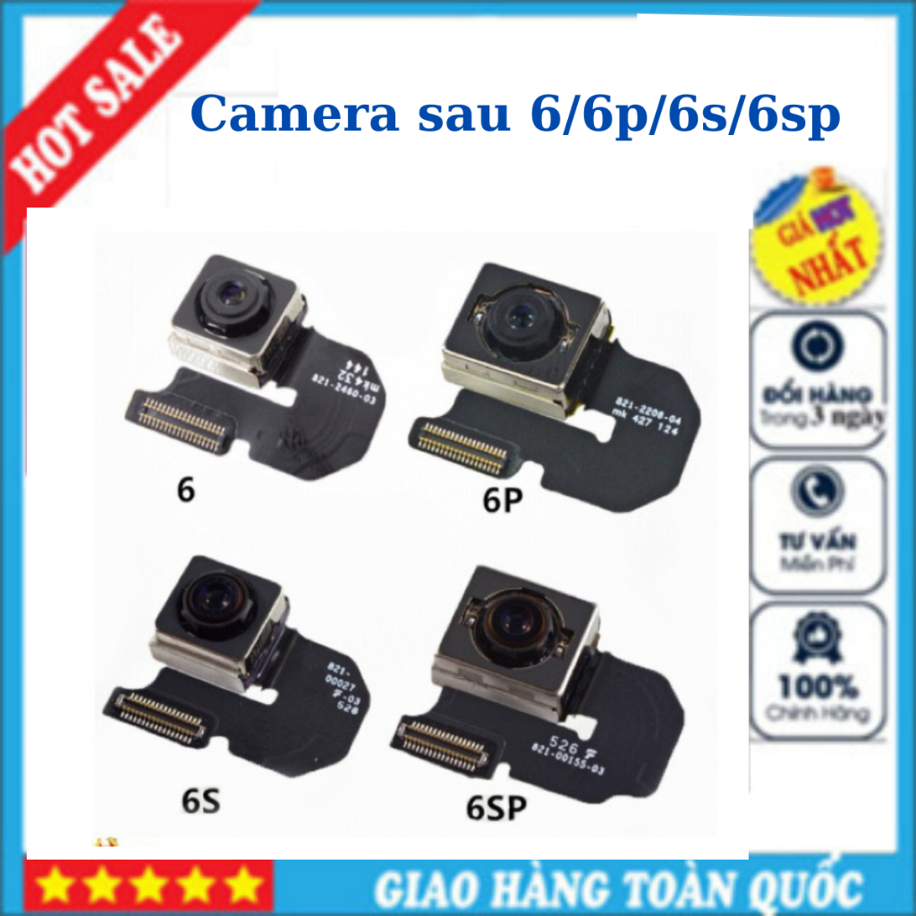 Camera Sau lP 6/6 Plus/ 6s/ 6s Plus/ 7 Hàng Tháo Máy Chắc Chắn Hình Ảnh Sắc Nét Đảm Bảo Chất Lượng