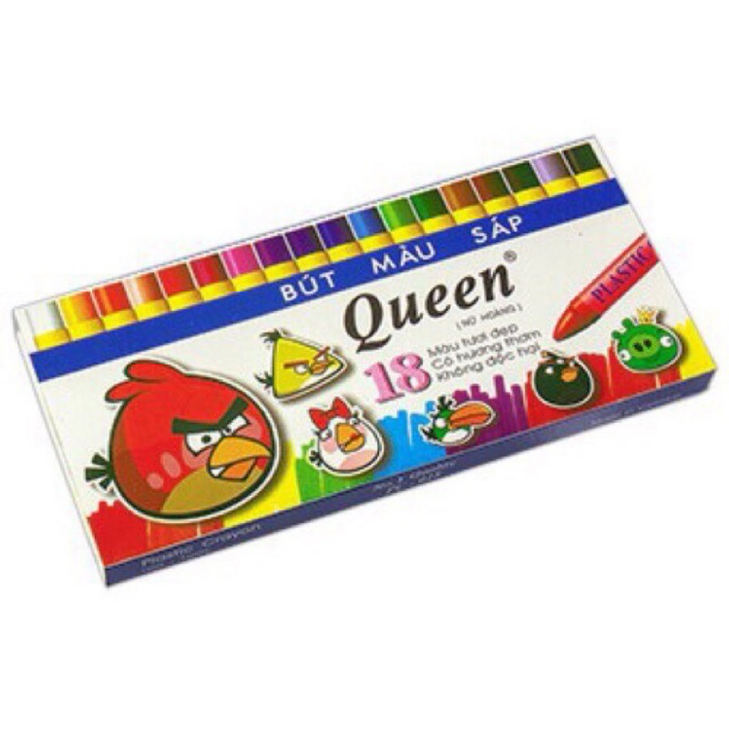 SÁP MÀU THƠM QUEEN 12 MÀU, 18 MÀU - VPP QUỐC HUY