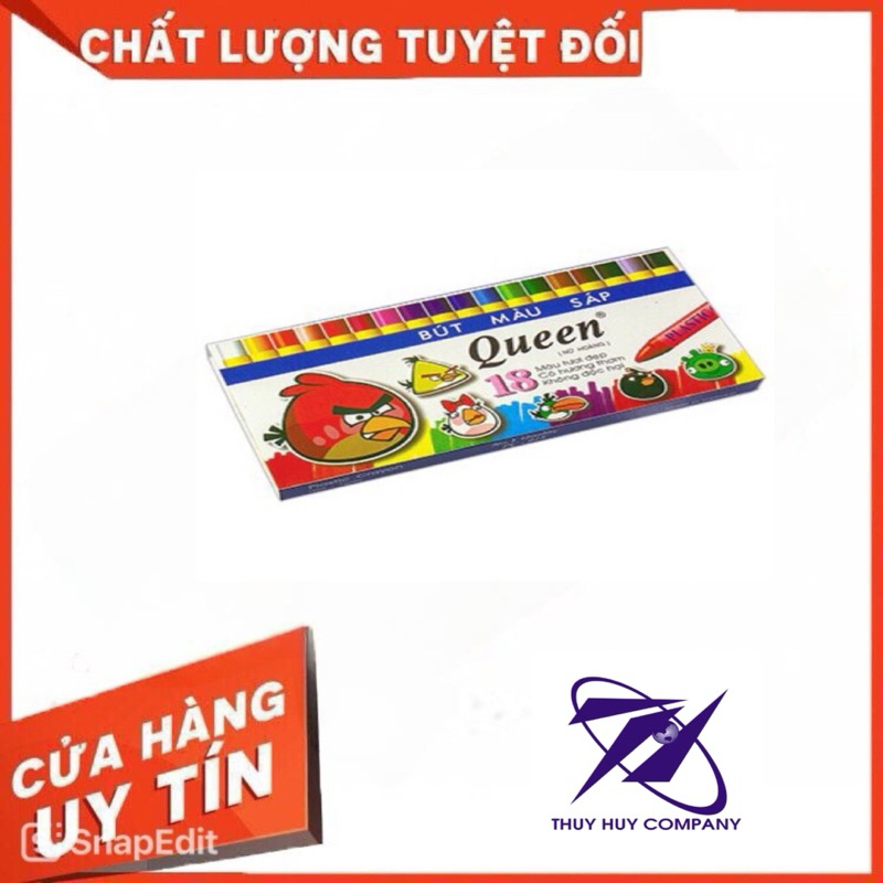 SÁP MÀU THƠM QUEEN 12 MÀU, 18 MÀU - VPP QUỐC HUY