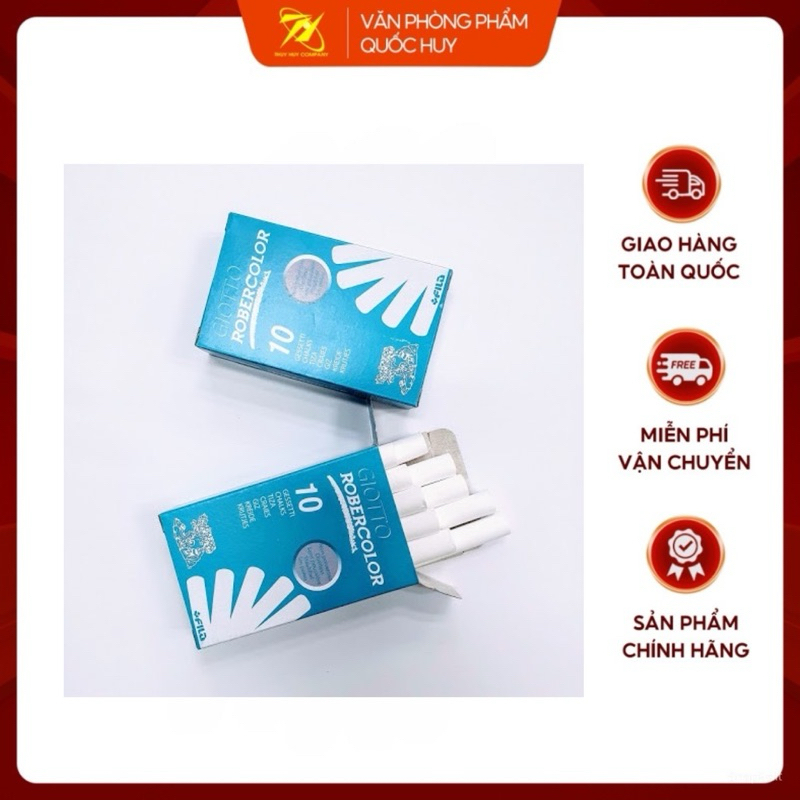 PHẤN VIẾT BẢNG PHÁP, HỘP 10 VIÊN - VPP QUỐC HUY