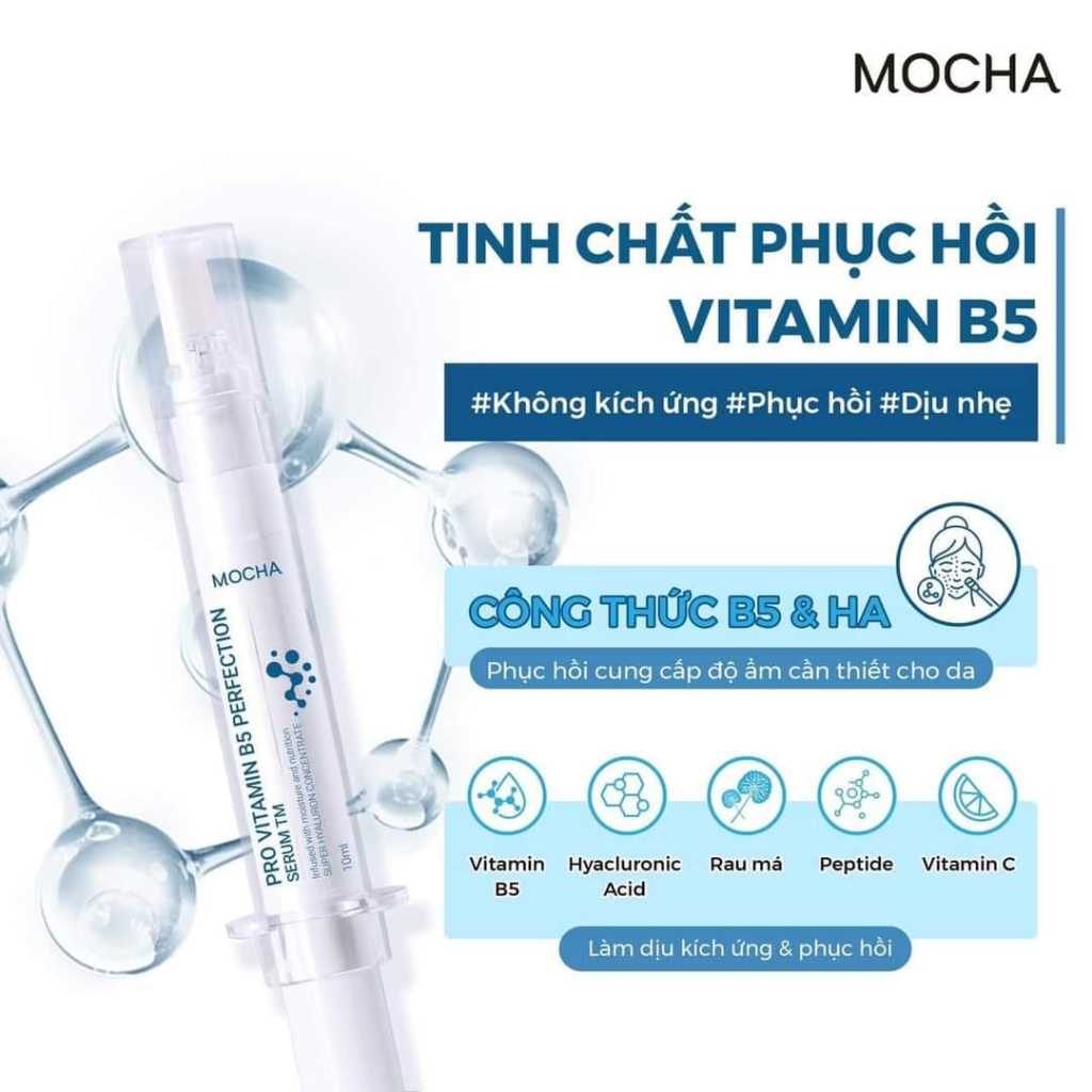 Tinh Chất Phục Hồi B5 MOCHA 10ml Hỗ Trợ Làm Dịu, Cấp Ẩm Cho Da
