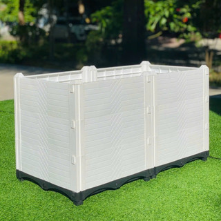 Chậu lắp ghép nhựa HDPE/PP 100x50x70cm: Thẩm mỹ, chắc chắn, dễ lắp đặt, phù hợp mọi cây trồng.